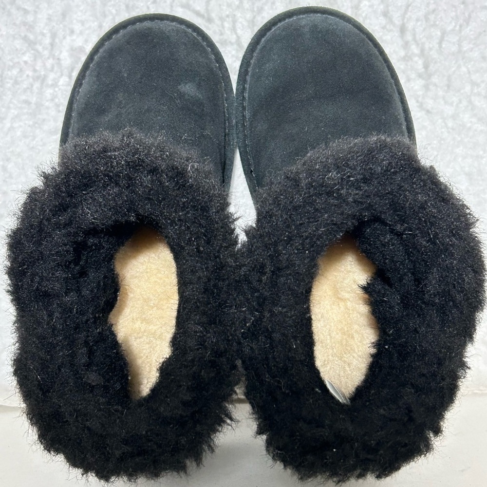 BearPaw Womens Black Heidi II Suede Upper Wool-Blend Lining Pull On Boots SZ 6 - Picture 5 of 12